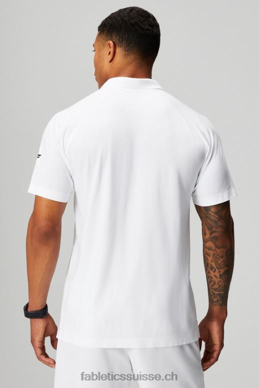Hommes la journée d\'entraînement polo 166 B0B6R3403 blanc classique Fabletics