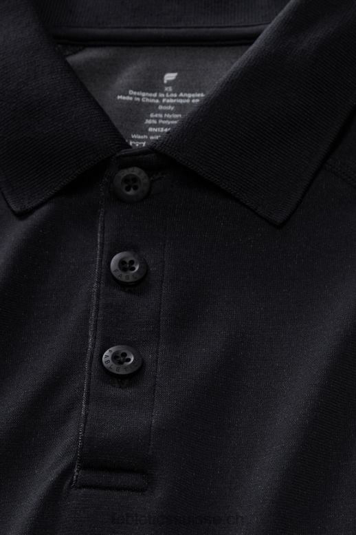 Hommes la journée d\'entraînement polo 167 B0B6R3405 noir Fabletics