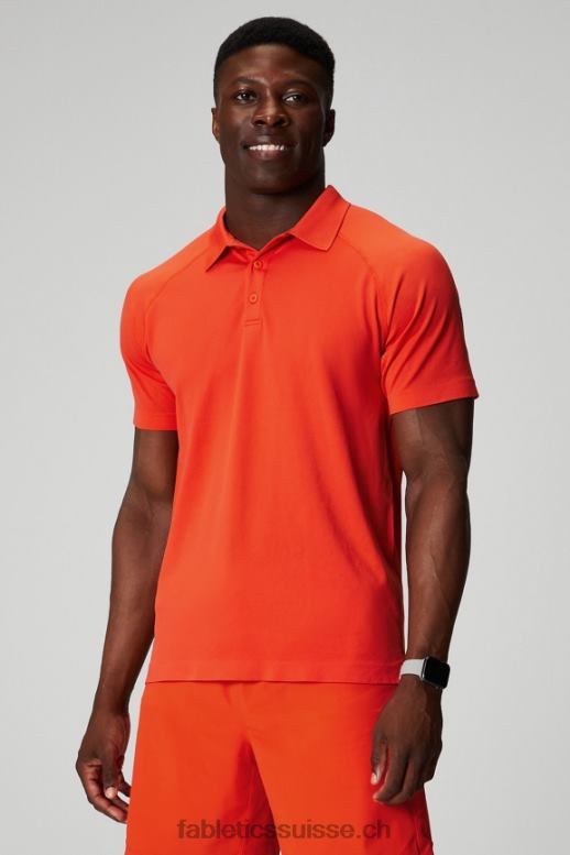 Hommes la journée d'entraînement polo 167 B0B6R3407 tomate ancienne Fabletics
