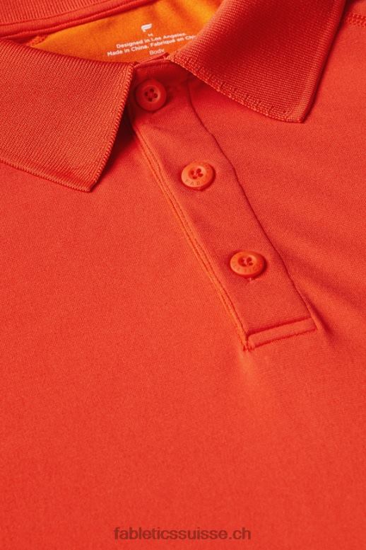 Hommes la journée d\'entraînement polo 167 B0B6R3407 tomate ancienne Fabletics