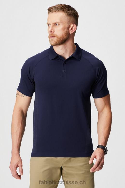 Hommes la journée d'entraînement polo 167 B0B6R3408 bleu marine profond Fabletics