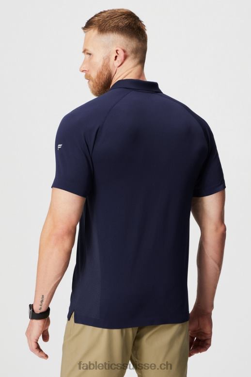 Hommes la journée d\'entraînement polo 167 B0B6R3408 bleu marine profond Fabletics