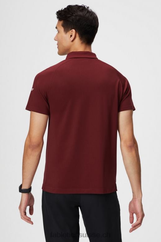 Hommes la journée d\'entraînement polo 168 B0B6R3410 rouge adrénaline Fabletics