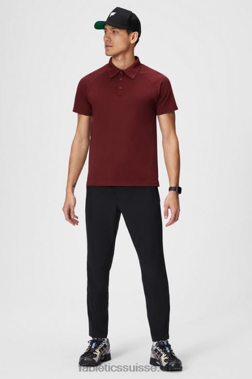 Hommes la journée d\'entraînement polo 168 B0B6R3410 rouge adrénaline Fabletics