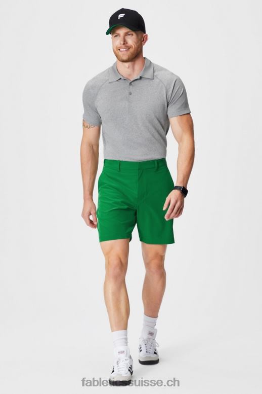 Hommes la journée d\'entraînement polo 168 B0B6R3413 htr gris moyen Fabletics
