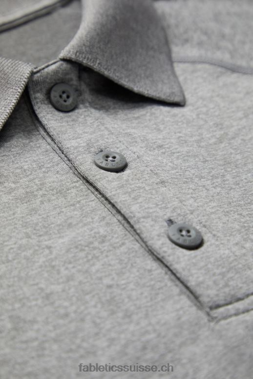 Hommes la journée d\'entraînement polo 168 B0B6R3413 htr gris moyen Fabletics