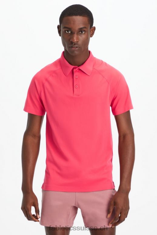 Hommes la journée d'entraînement polo 169 B0B6R3416 rouge magenta Fabletics