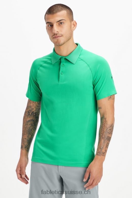 Hommes la journée d'entraînement polo 169 B0B6R3417 vert essentiel Fabletics