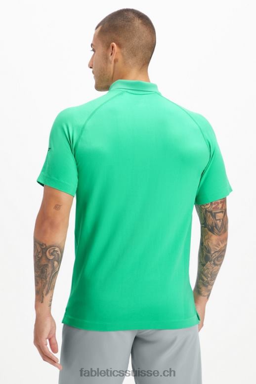 Hommes la journée d\'entraînement polo 169 B0B6R3417 vert essentiel Fabletics