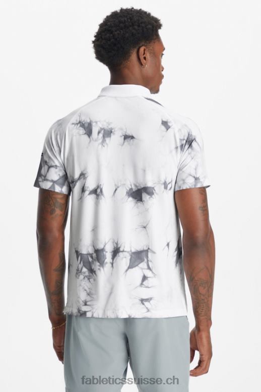 Hommes la journée d\'entraînement polo 174 B0B6R3457 teinture blanche classique Fabletics
