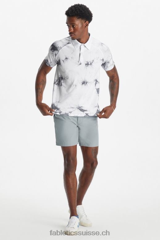 Hommes la journée d\'entraînement polo 174 B0B6R3457 teinture blanche classique Fabletics