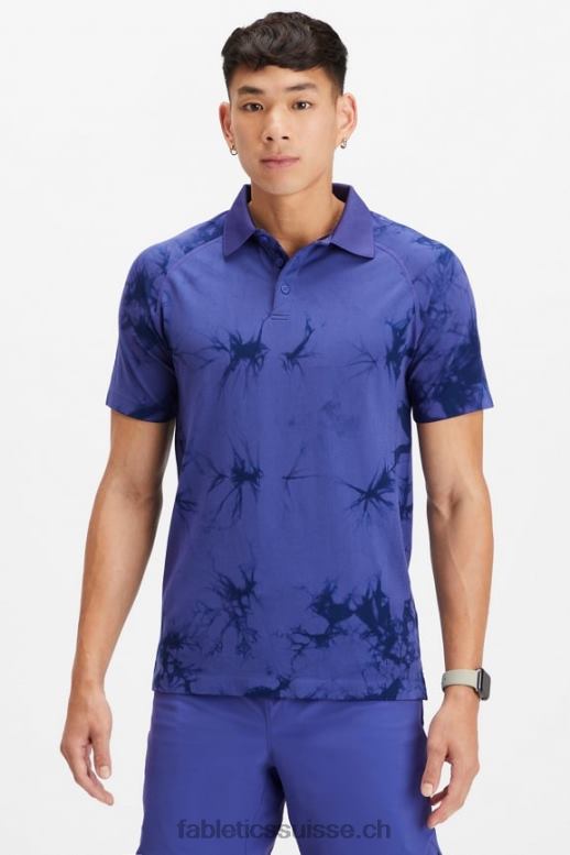 Hommes la journée d'entrainement polo 170 B0B6R3419 teinture bleu indigo Fabletics