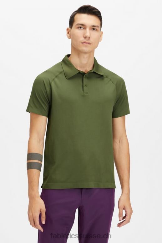 Hommes la journée d'entrainement polo 170 B0B6R3420 mousse noire Fabletics
