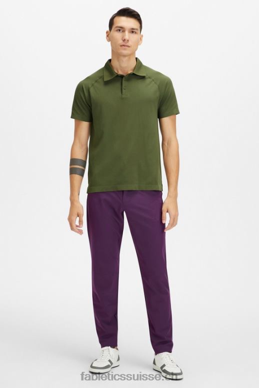 Hommes la journée d\'entrainement polo 170 B0B6R3420 mousse noire Fabletics
