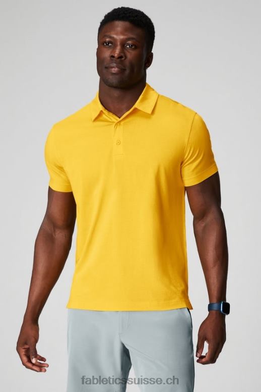 Hommes le 24-7 polo 170 B0B6R3423 Coucher de soleil jaune Fabletics