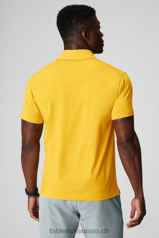 Hommes le 24-7 polo 170 B0B6R3423 Coucher de soleil jaune Fabletics