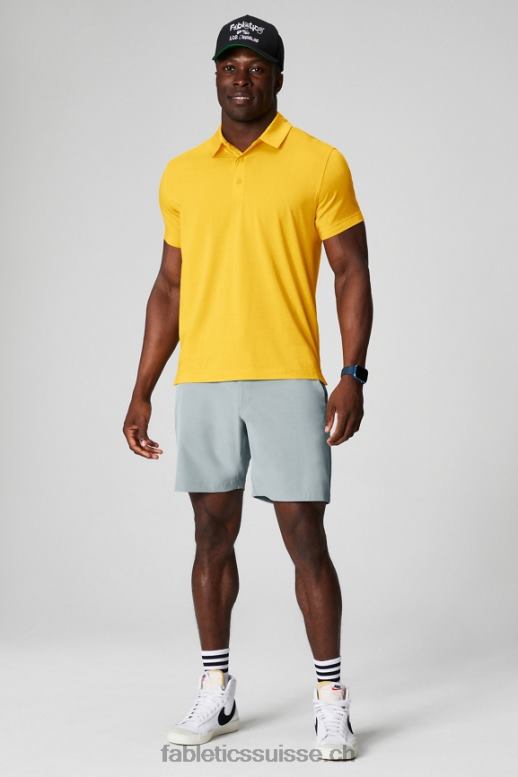 Hommes le 24-7 polo 170 B0B6R3423 Coucher de soleil jaune Fabletics