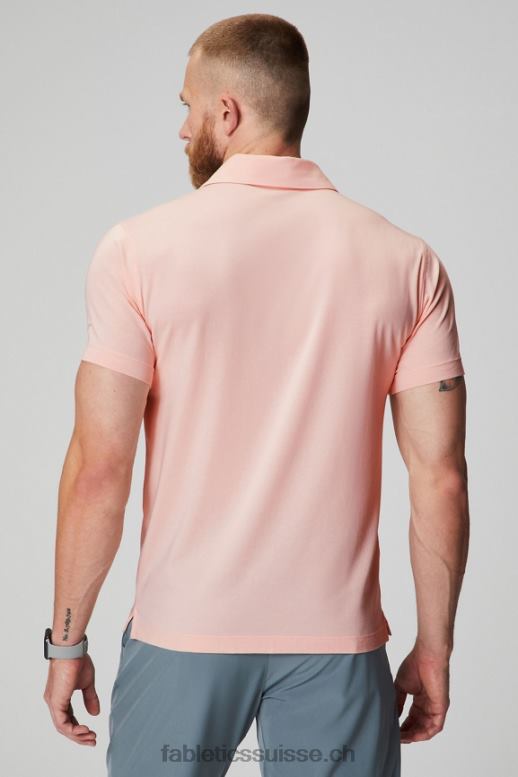 Hommes le polo 24-7 171 B0B6R3425 crème au beurre rose Fabletics