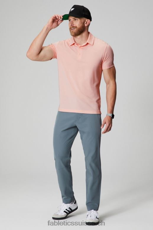 Hommes le polo 24-7 171 B0B6R3425 crème au beurre rose Fabletics