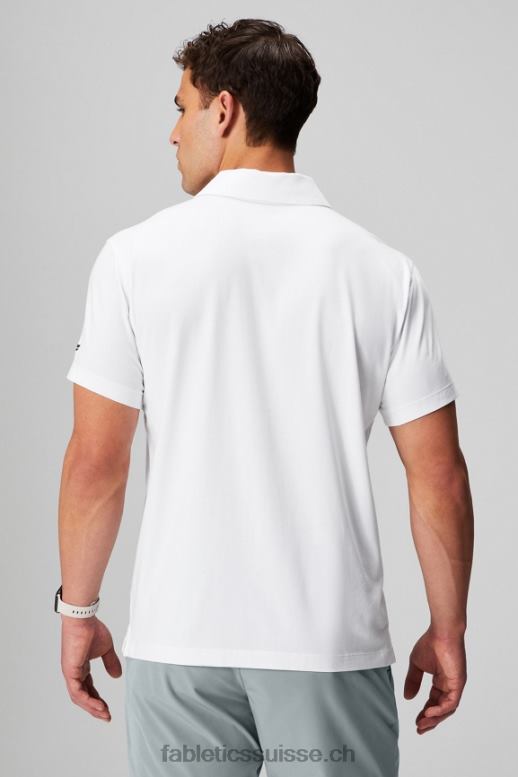 Hommes le polo 24-7 171 B0B6R3427 blanc classique Fabletics