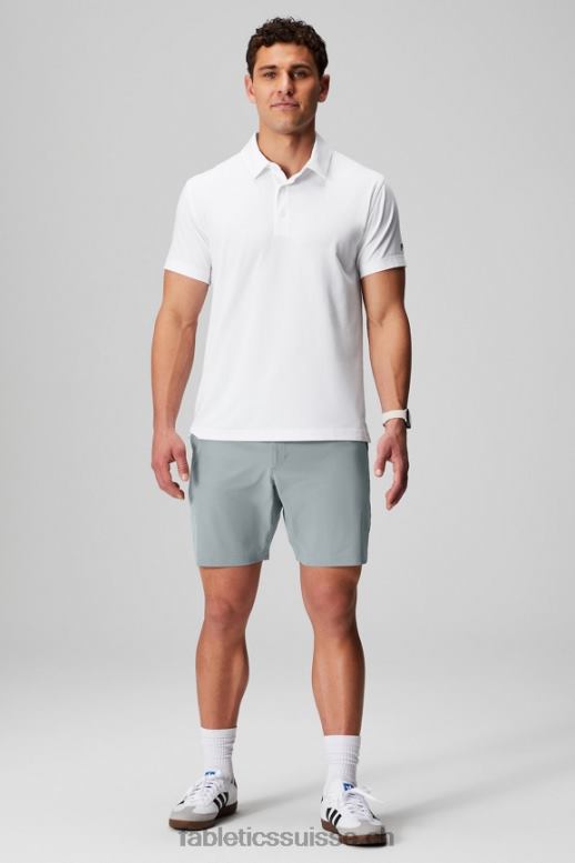 Hommes le polo 24-7 171 B0B6R3427 blanc classique Fabletics