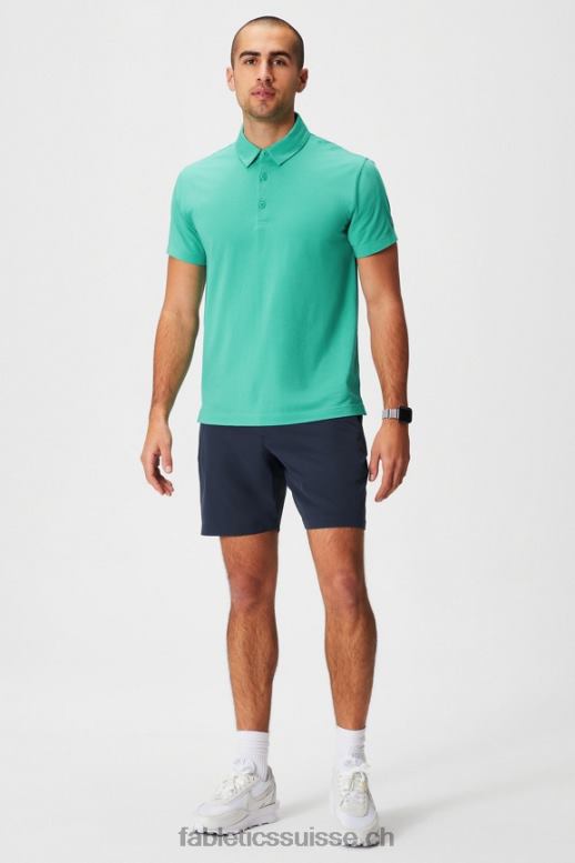 Hommes le polo 24-7 172 B0B6R3430 vert miami Fabletics