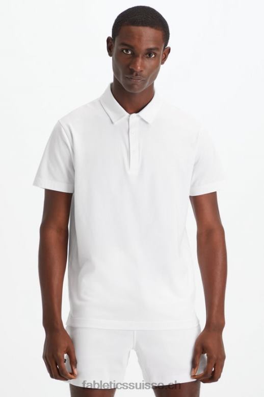 Hommes le polo 24-7 173 B0B6R3435 blanc Fabletics