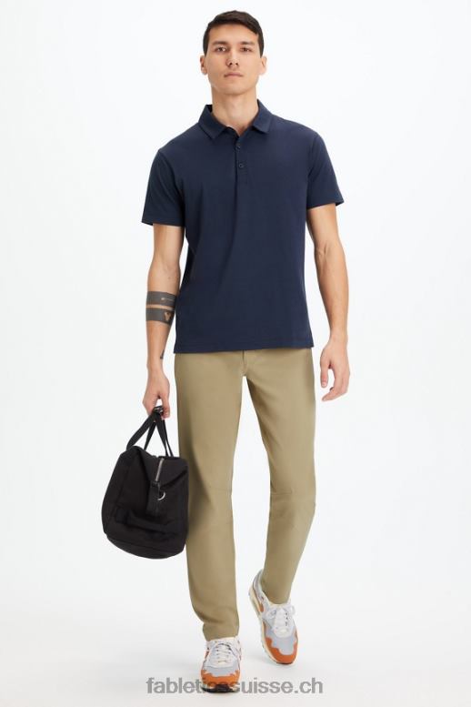 Hommes le polo 24-7 173 B0B6R3439 marine classique Fabletics