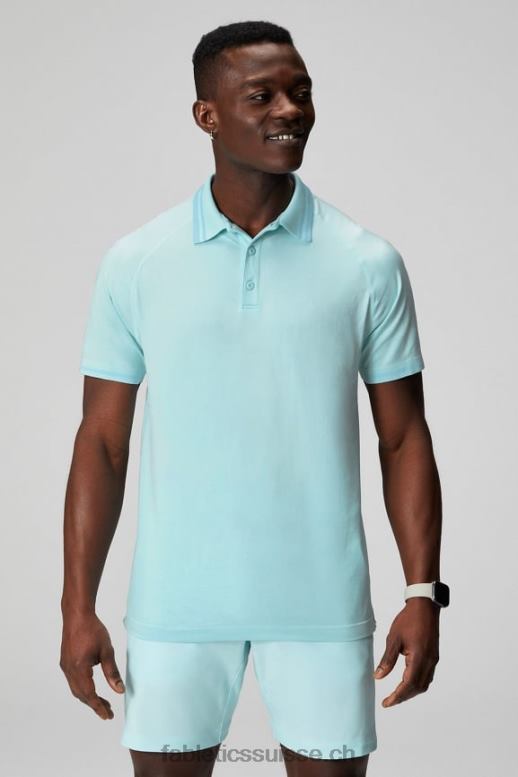 Hommes le polo à pointe de la journée d'entraînement B0B6R3442 bleu nordique Fabletics