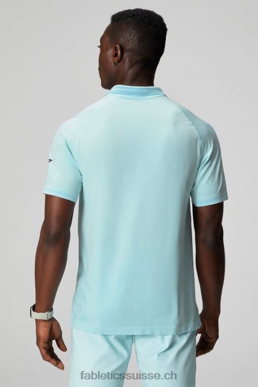 Hommes le polo à pointe de la journée d\'entraînement B0B6R3442 bleu nordique Fabletics