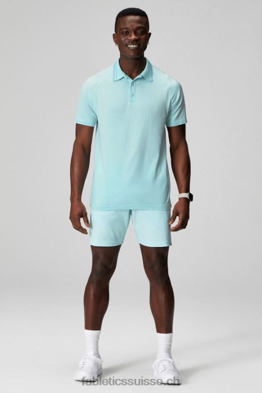 Hommes le polo à pointe de la journée d\'entraînement B0B6R3442 bleu nordique Fabletics