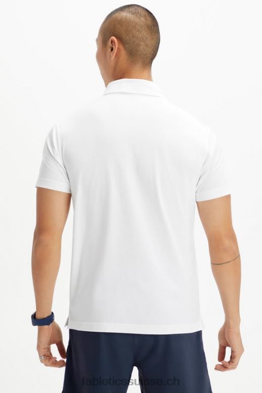 Hommes polo tennis universel 24-7 B0B6R3438 ut blanc Fabletics