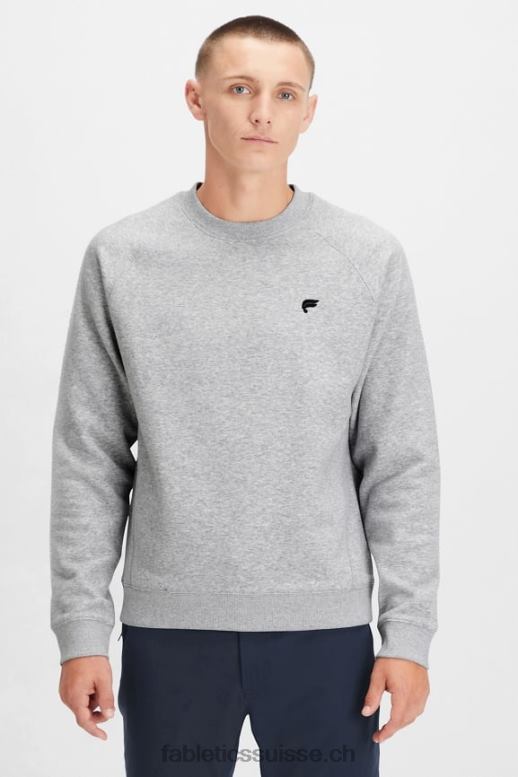 Hommes l'équipage incontournable B0B6R3697 gris chiné classique Fabletics