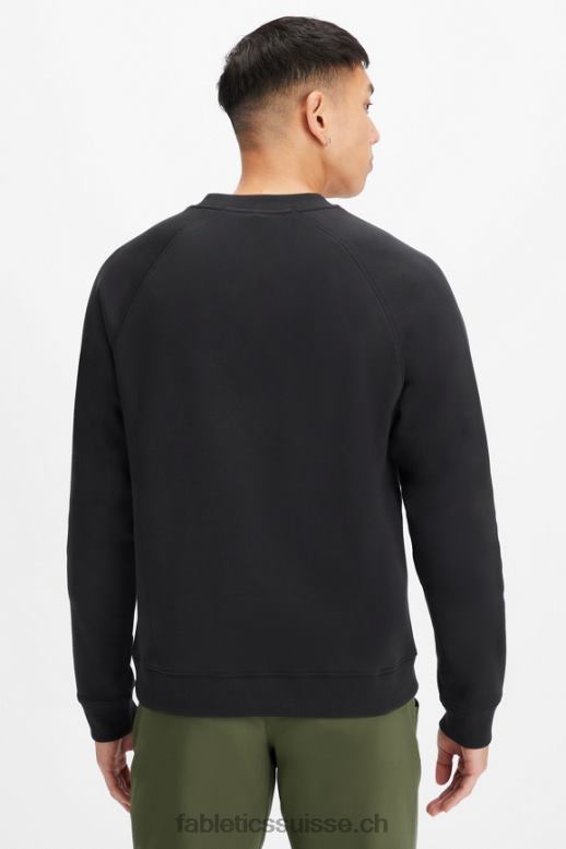 Hommes l\'équipage incontournable B0B6R3703 point d\'épingle noir Fabletics