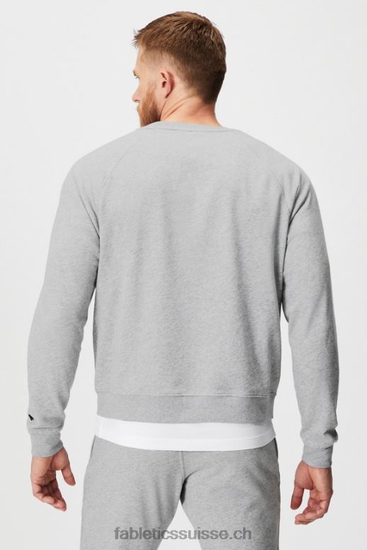 Hommes l\'équipage léger incontournable B0B6R3670 gris chiné classique Fabletics