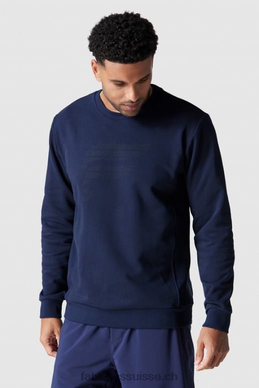 Hommes l'équipe de la cour B0B6R3717 logo bleu marine à pois réfléchissants Fabletics
