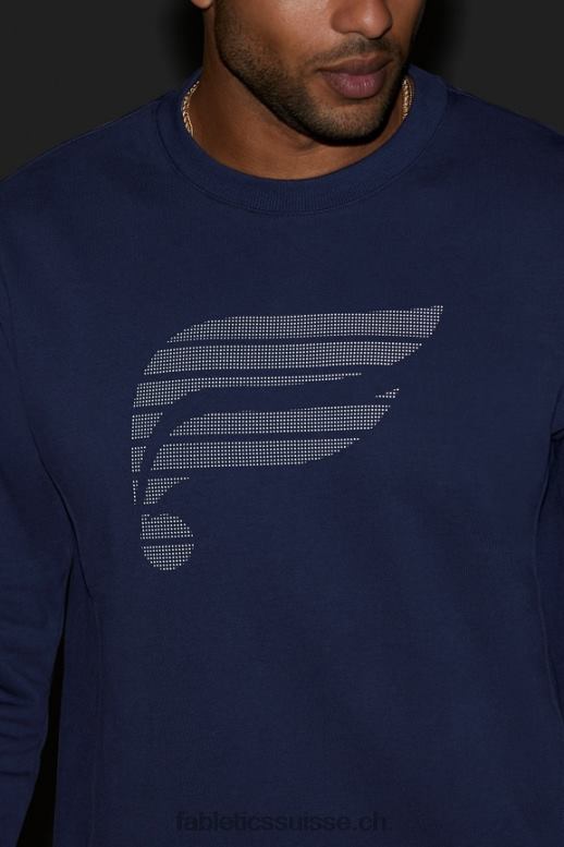 Hommes l\'équipe de la cour B0B6R3717 logo bleu marine à pois réfléchissants Fabletics
