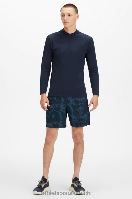 Hommes le sweat à capuche de la journée d\'entraînement B0B6R3623 marine classique Fabletics