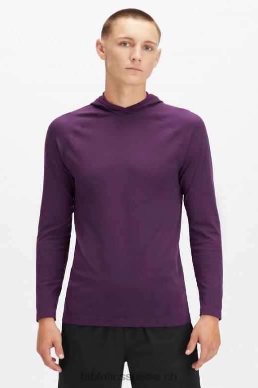 Hommes le sweat à capuche de la journée d'entraînement B0B6R3625 Vin chaud Fabletics