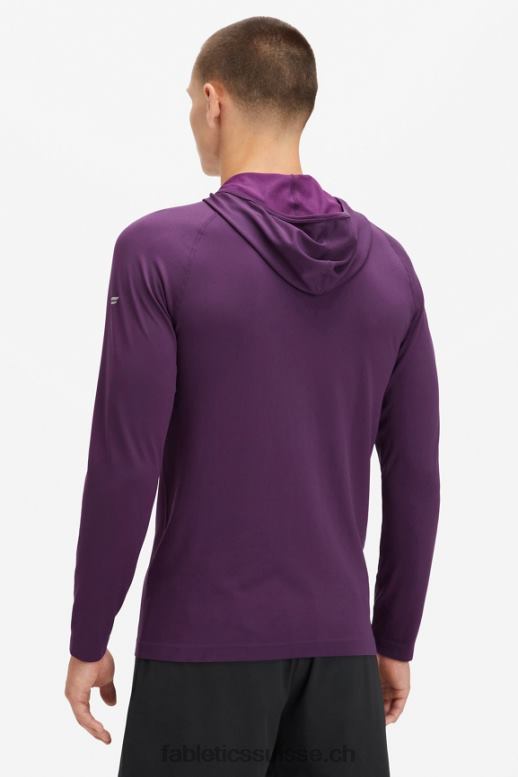 Hommes le sweat à capuche de la journée d\'entraînement B0B6R3625 Vin chaud Fabletics