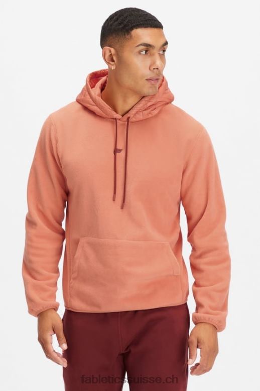 Hommes le sweat à capuche de la ville des pins B0B6R3710 argile de grès Fabletics
