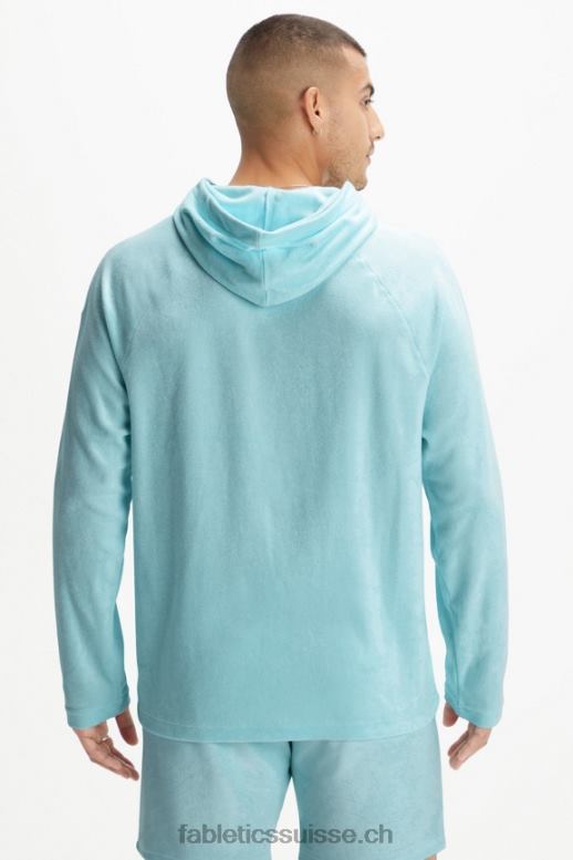 Hommes le sweat à capuche en éponge de l\'île B0B6R3727 bleu nordique Fabletics
