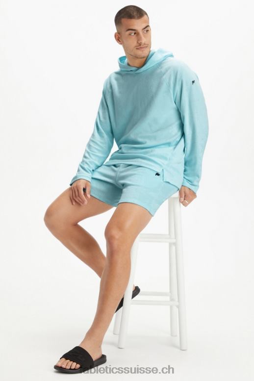 Hommes le sweat à capuche en éponge de l\'île B0B6R3727 bleu nordique Fabletics