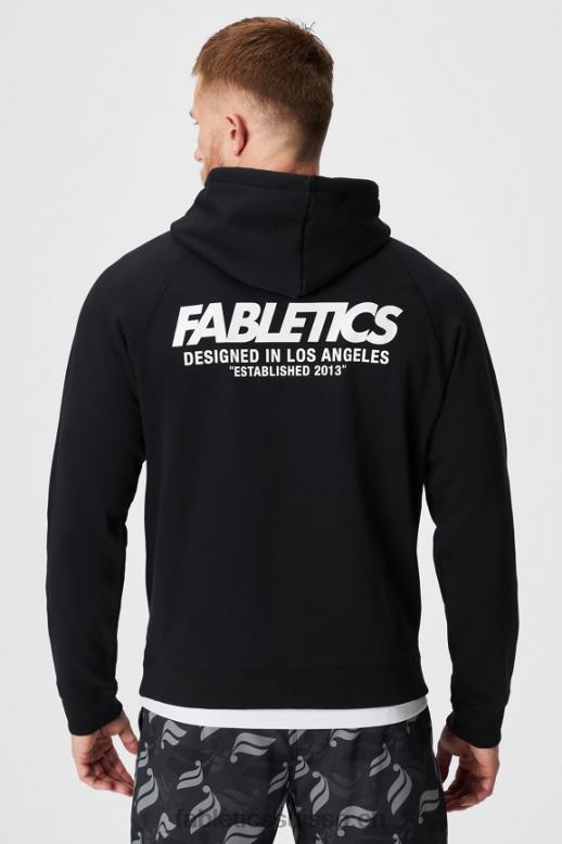 Hommes le sweat à capuche incontournable 190 B0B6R3674 la noire Fabletics