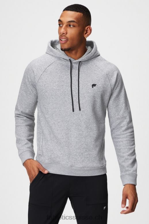 Hommes le sweat à capuche incontournable 190 B0B6R3676 champs pb gris chiné classique Fabletics