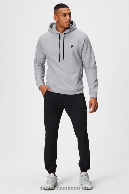 Hommes le sweat à capuche incontournable 190 B0B6R3676 champs pb gris chiné classique Fabletics