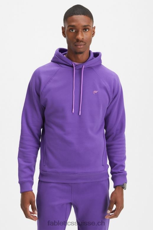 Hommes le sweat à capuche incontournable 192 B0B6R3682 suif violet Fabletics