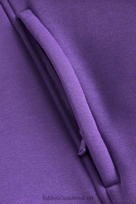 Hommes le sweat à capuche incontournable 192 B0B6R3682 suif violet Fabletics