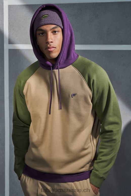 Hommes le sweat à capuche incontournable 192 B0B6R3683 sergé foncé/multi mousse foncé Fabletics