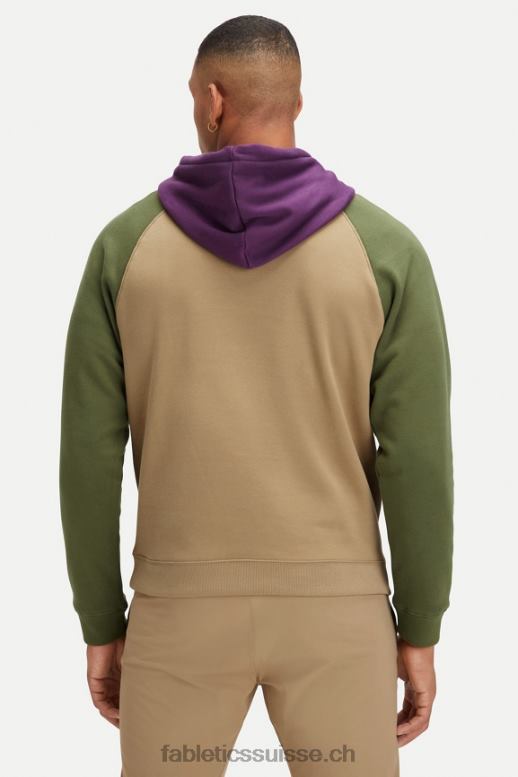 Hommes le sweat à capuche incontournable 192 B0B6R3683 sergé foncé/multi mousse foncé Fabletics